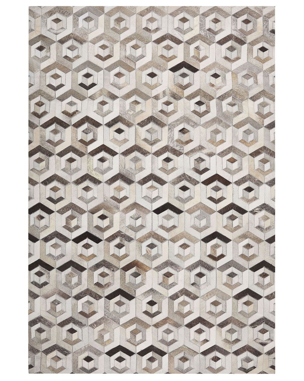 Dywan TAVAK Beżowy 140 x 200 cm Skóra naturalna