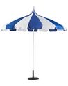 Parasol ogrodowy ⌀ 245 cm niebiesko-biały MINOA_932187