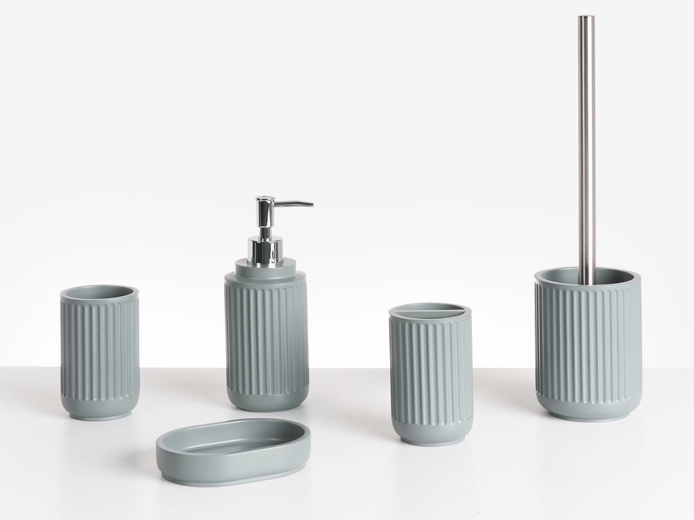 Set da 5 accessori per il bagno HUARMEY Grigio chiaro