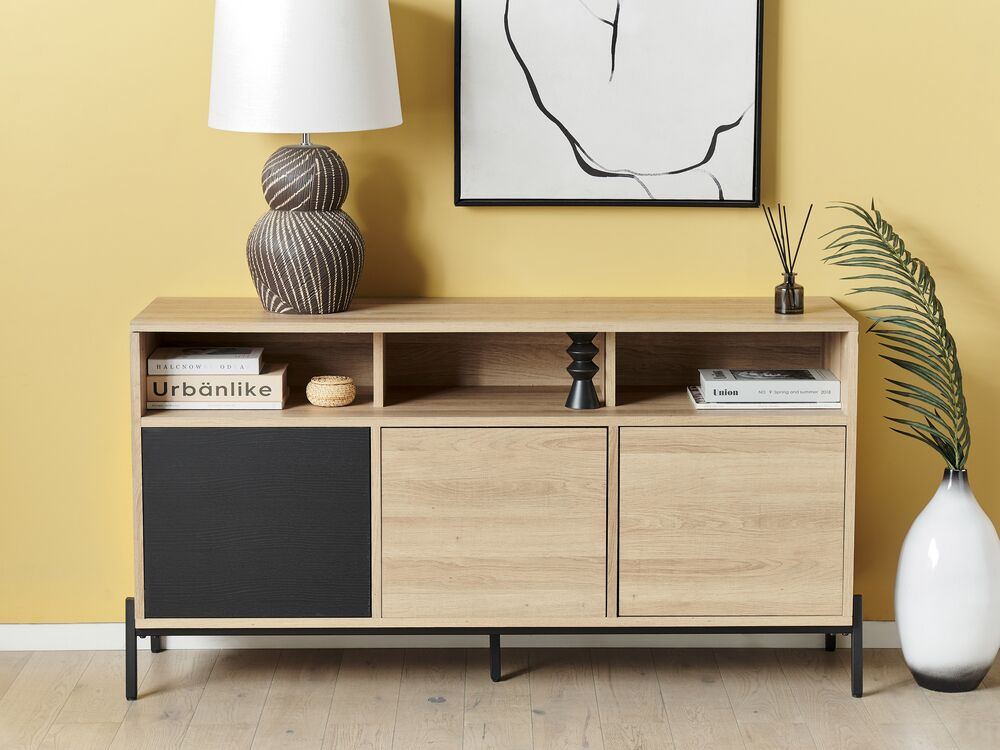 Armoire MOINES Marron/noir