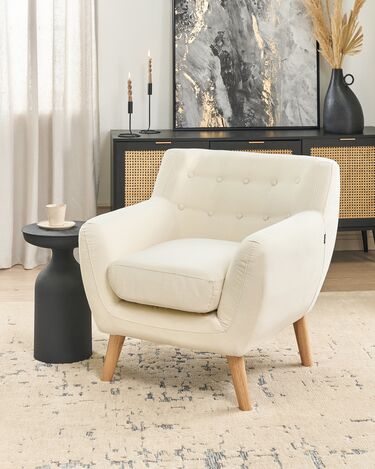 Fabric Armchair Light Beige MOTALA