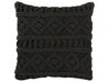 Conjunto de 2 cojines decorativos negros macramé 45x45 cm MUDANYA_768932