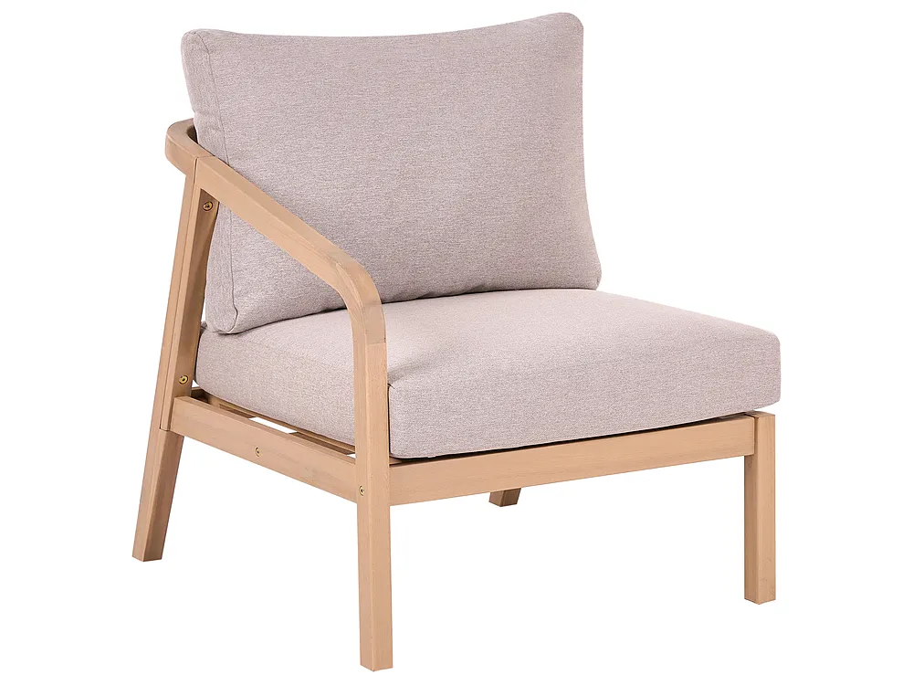 Garden Right-Hand Corner Section RIVELLO Acacia Wood Light Brown