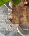 Stół do jadalni rozkładany 140/180 x 90 cm jasne drewno z czarnym HARLOW_924536
