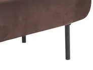 Left-Hand Chaise Longue MIRMANDE Velvet Dark Brown_1072697