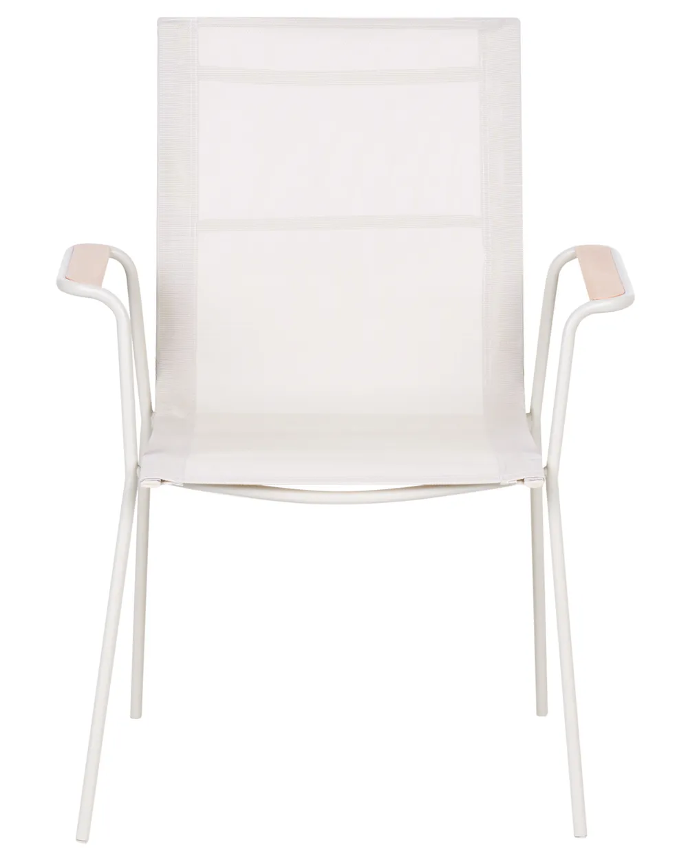 Set di 4 sedie da giardino CARAVINO Metallo Beige chiaro_1078199