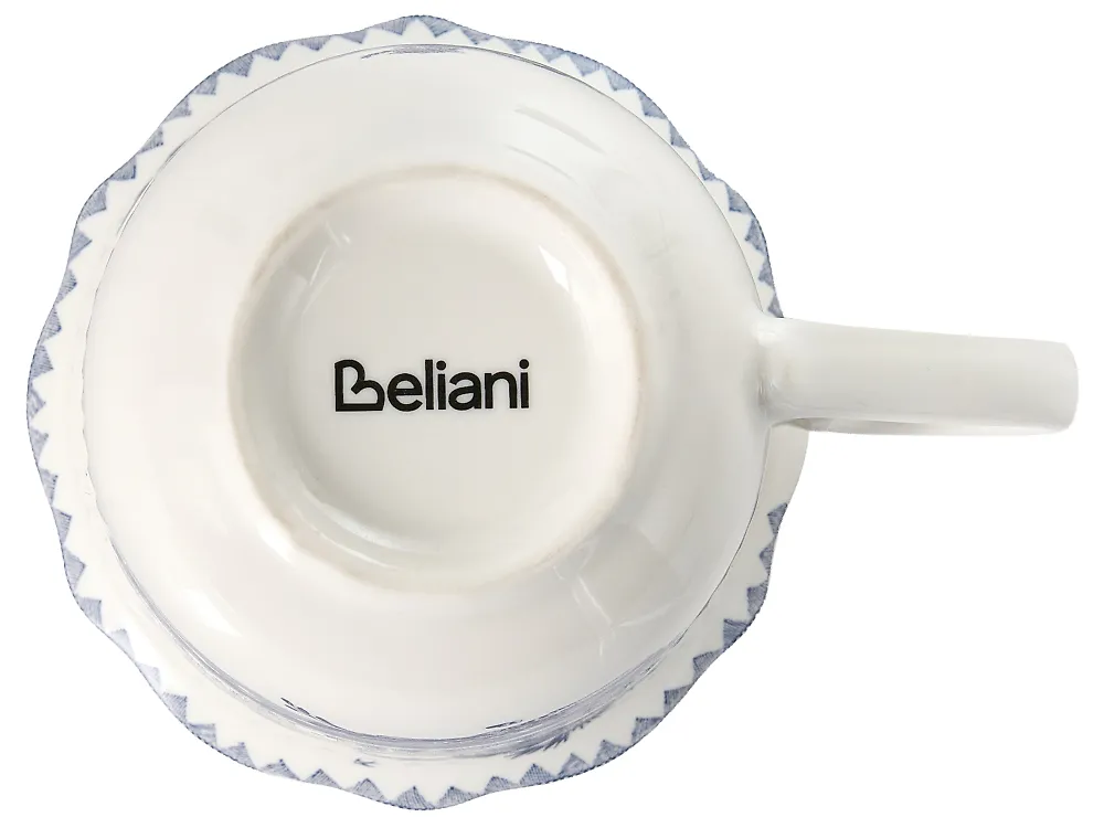 Set med 20 matserviser BAY LEAF Porslin Vit/ Blå_1191740
