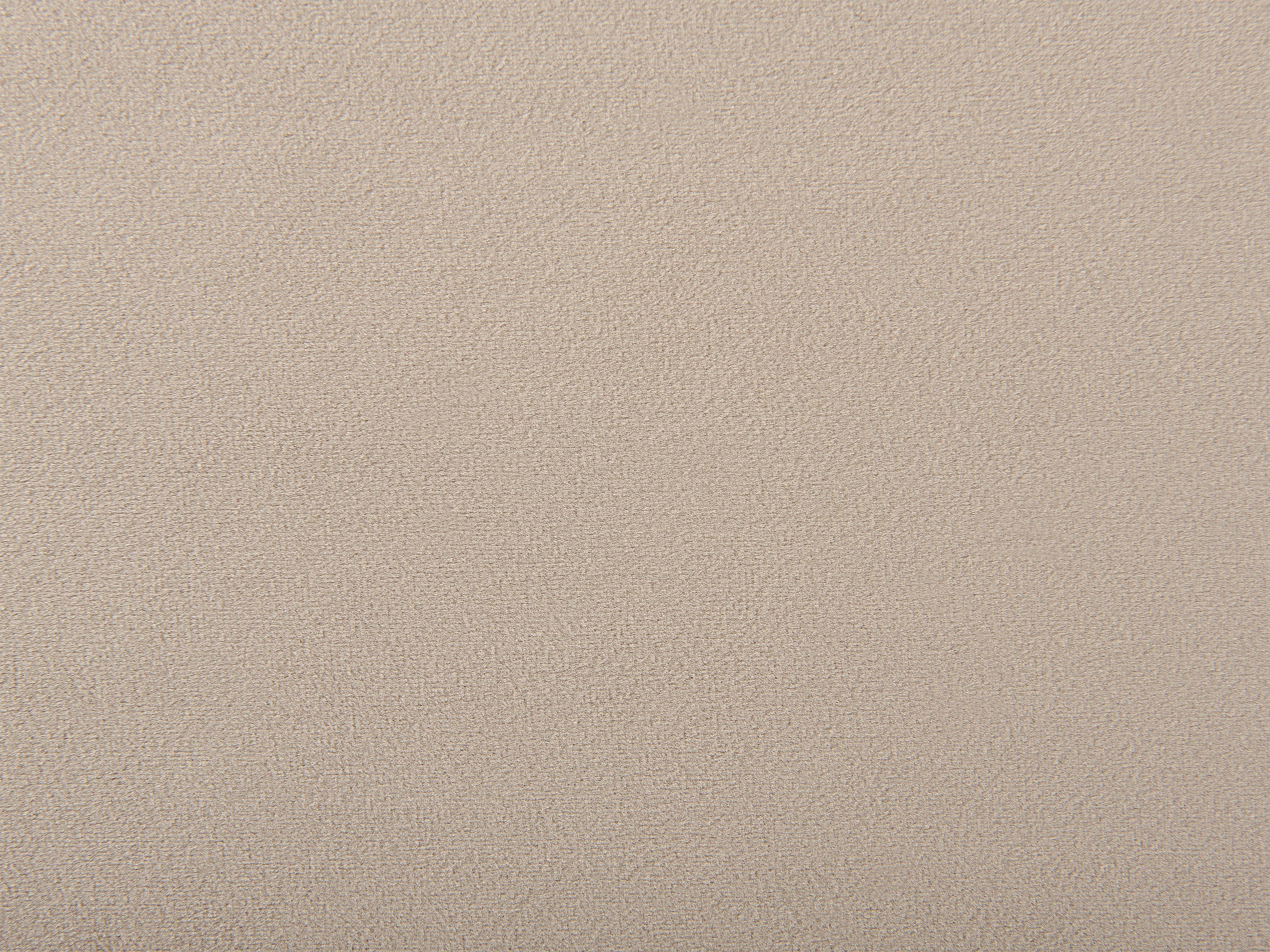 Lit avec sommier Velours VALOGNES 160 x 200 cm Taupe_876701