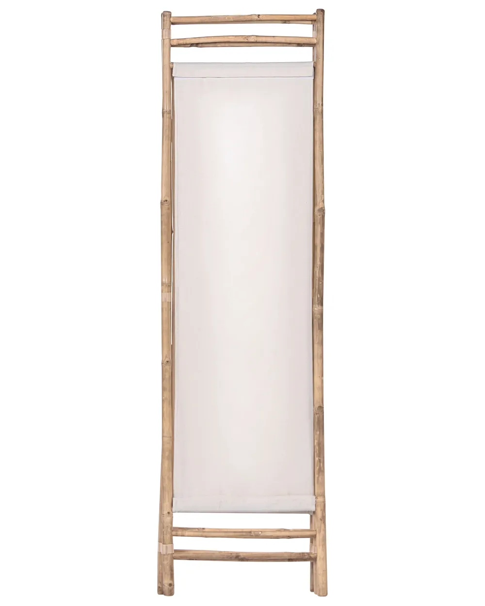 3-Panel Garden Privacy Screen ALBEROBELLO Folding Light Brown_1047607