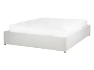Letto con ottomano senza testata DINAN Tessuto Grigio chiaro 140 x 200 cm_903721