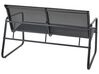 4 Seater Metal Garden Sofa Set Black BARREA_921823