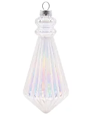 Conjunto de 12 bolas de Navidad ICEFROST Vidrio Plateado_1192203