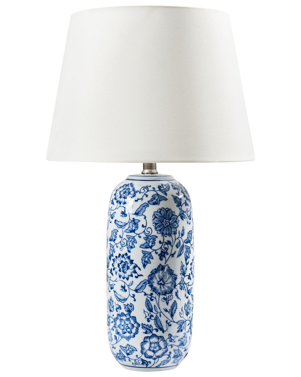 Lampe à poser AIBONITO Porcelaine Blanc/bleu
