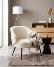 Armchair KAYLA Boucle Off-White_1005875