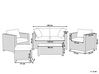 4 Seater PE Rattan Garden Sofa Set White MILANO_929458