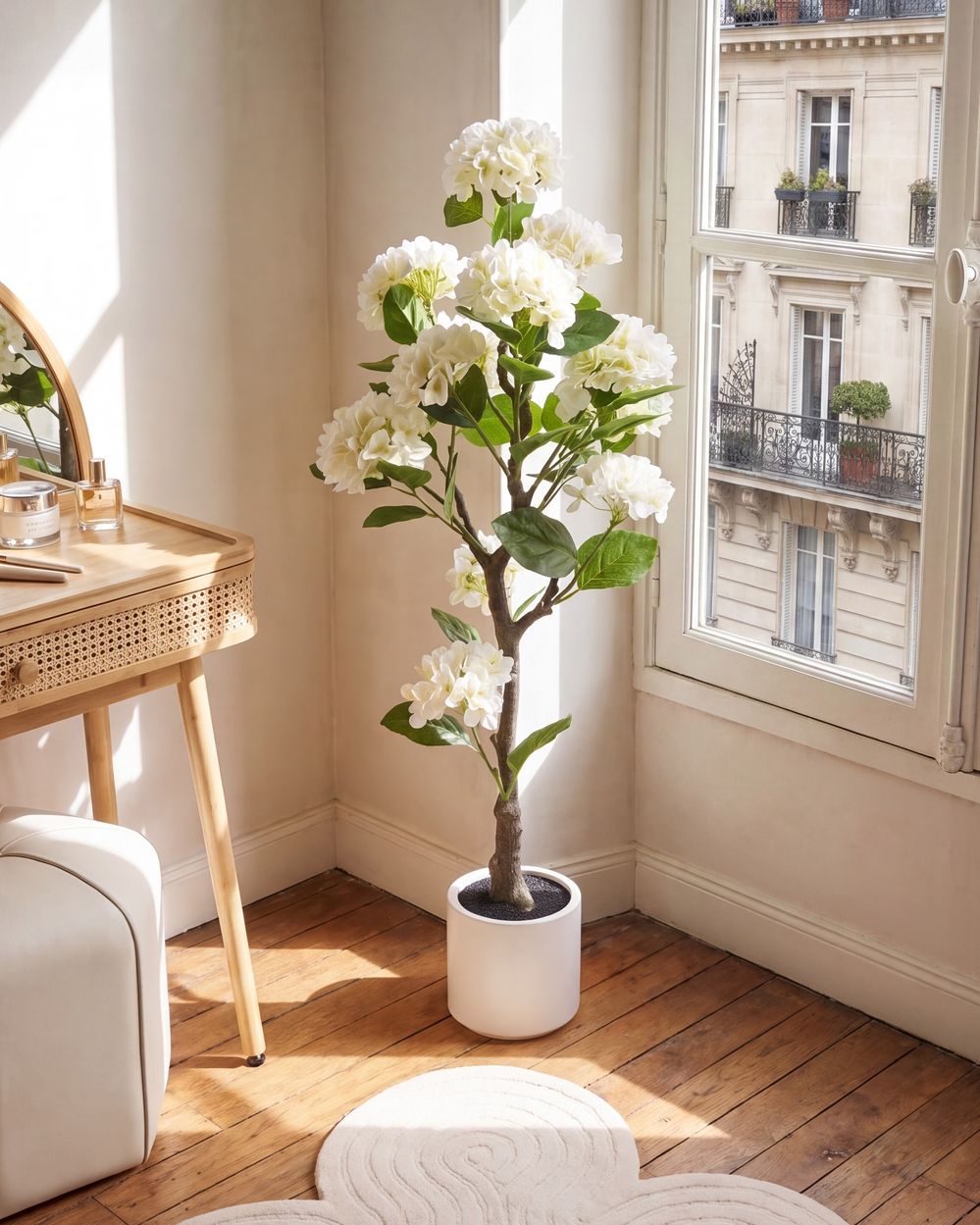 Artificial Plant HORTENSIUM 120 cm White