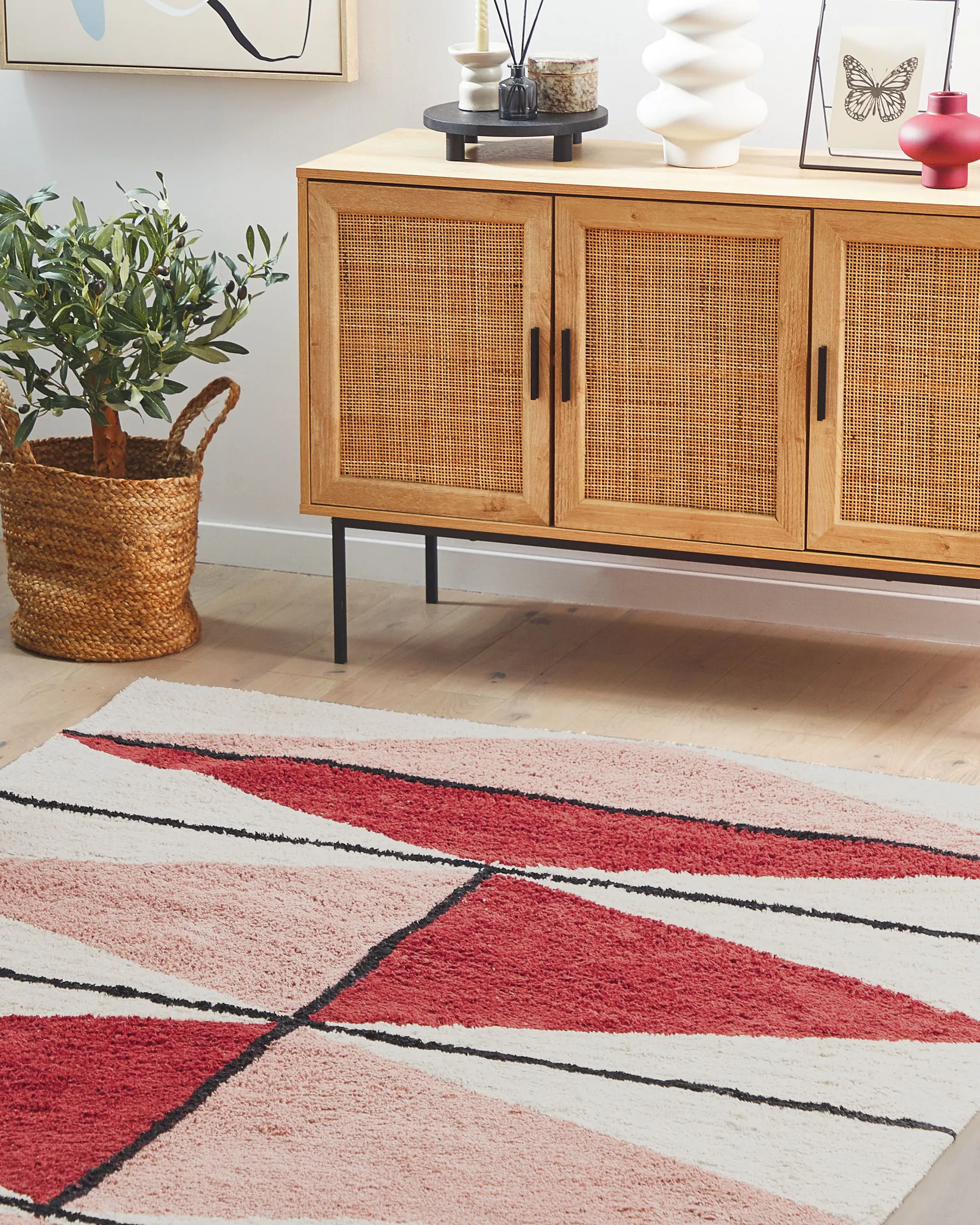 Tappeto PURNIA Multicolore 160 x 230 cm Cotone_817002