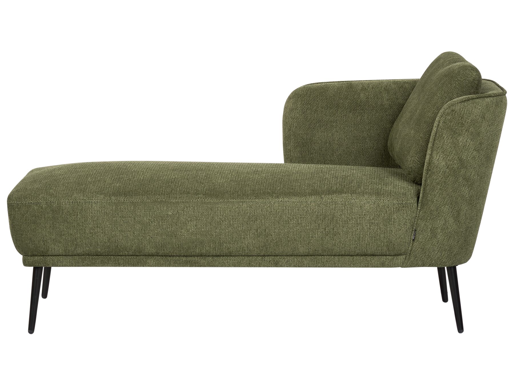 Right Hand Fabric Chaise Lounge Dark Green ARTHEZE _930142