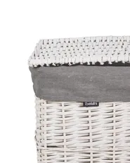 Set di 5 cestini ELLA Legno di salice Bianco 50/86 L_939846