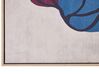 Innrammet maleri på lerret med kvinne 63 x 93 cm flerfarget BINETTO_891152