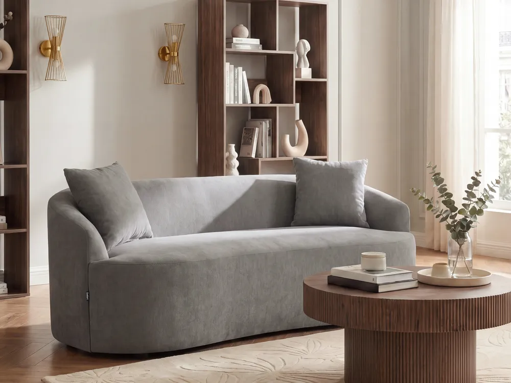 Sofa AMAL Stoff Grau