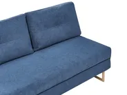 Divano letto 3 posti JERSLEV Tessuto Blu_1012915