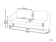 Sofa 3 Seater TROSA Boucle White_911057