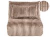Single Sofa Bed LYSEKIL Corduroy Light Brown