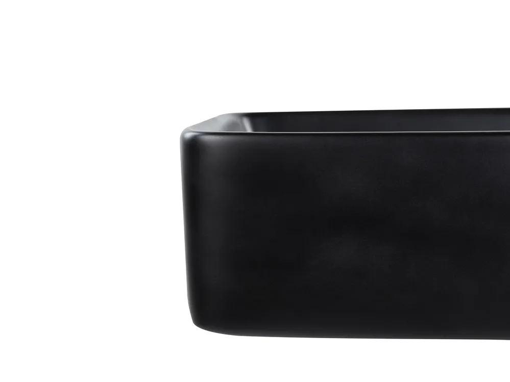 Countertop Basin TRAVESIA 490 x 380 mm Ceramic Black_922168