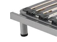 Manually Adjustable Bed Frame RESPITE 90 x 200 cm (EU Single) Silver_258320