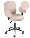Desk Chair MORAGA Boucle Beige