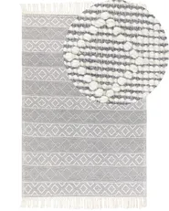 Rug TONYA Grey 160 x 230 cm Wool_856525