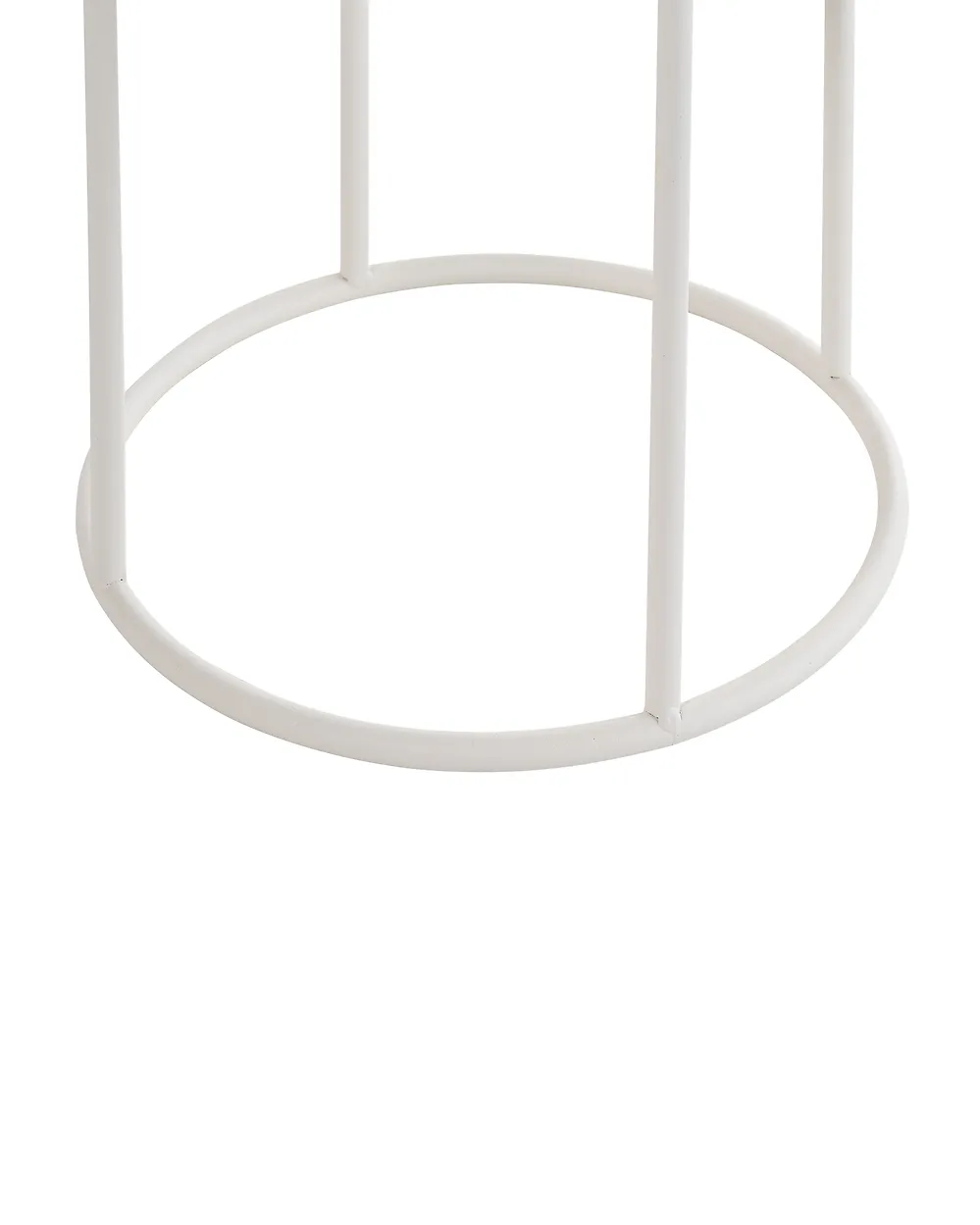 Elevated Plant Pot GANTIANELLA 30 cm Metal Pastel Pink_1188018