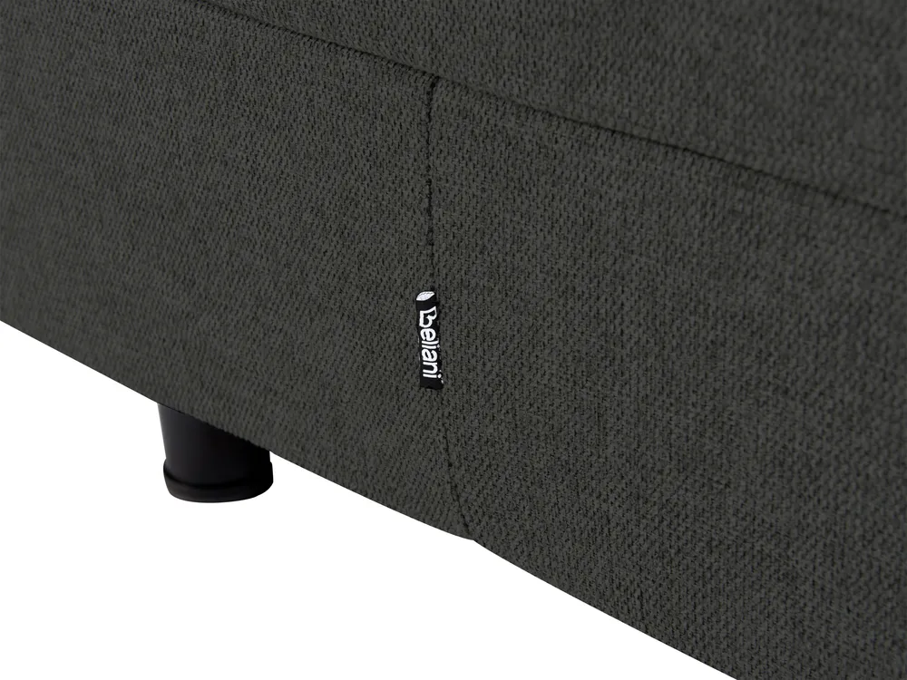 Adjustable Bed without Headboard Fabric DUKE II 90 x 200 cm (EU Single) Dark Grey_987322