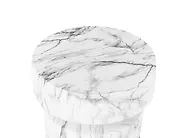 Masă laterală BIVONGI 30 cm 30 cm Alb marmură_1192739
