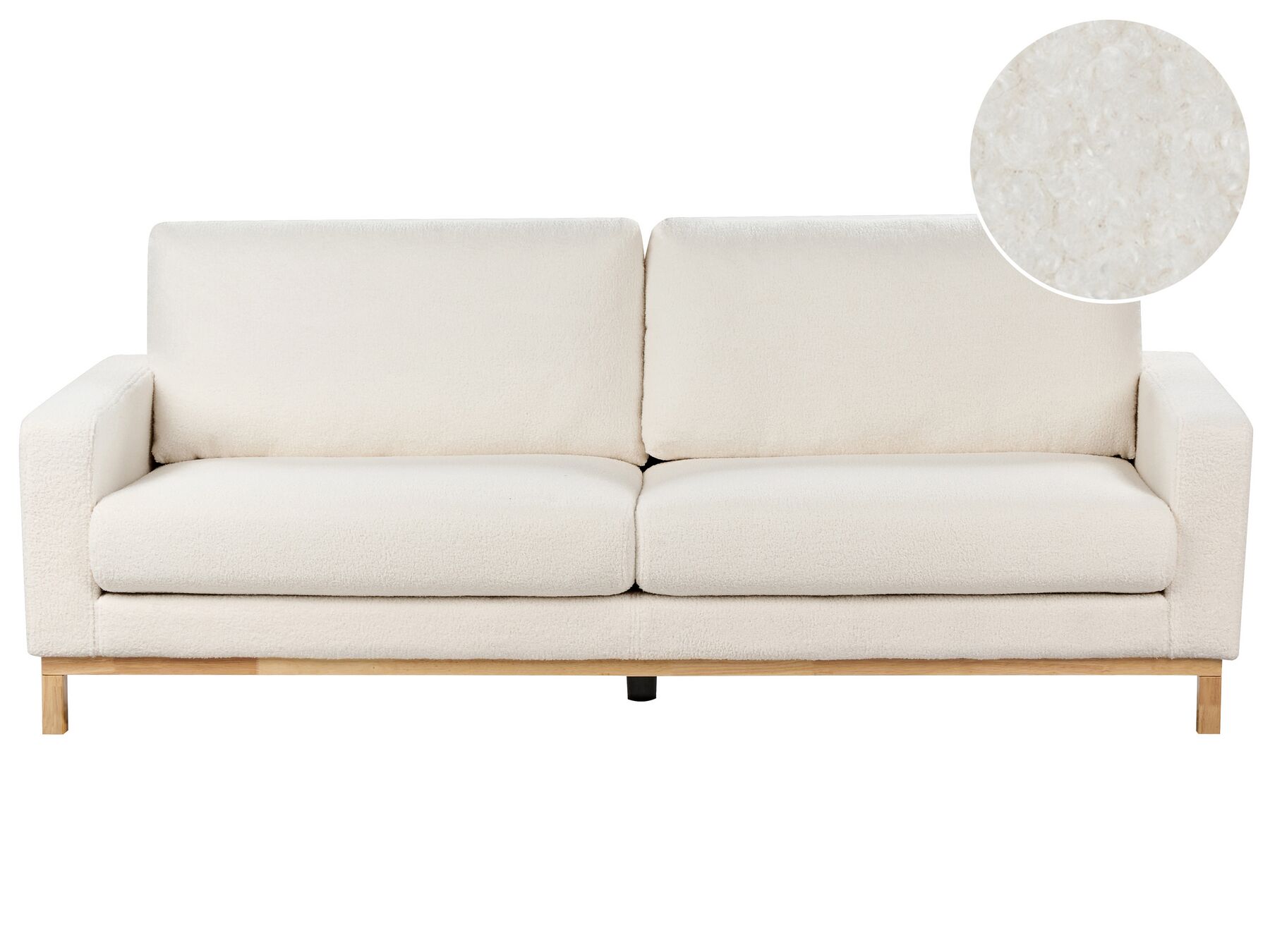 Sofa 3-osobowa biała boucle SIGGARD_920568