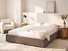 Ottoman Bed without Headboard DINAN Boucle Taupe 180 x 200 cm (EU Super King)