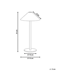Wireless LED Table Lamp FRANCOLI with Dimmer Metal White_940310