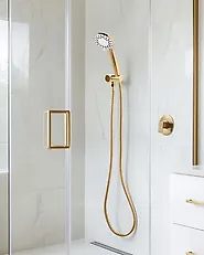 Shower Head and Hose Kit MACAY 3-function Gold_1179064