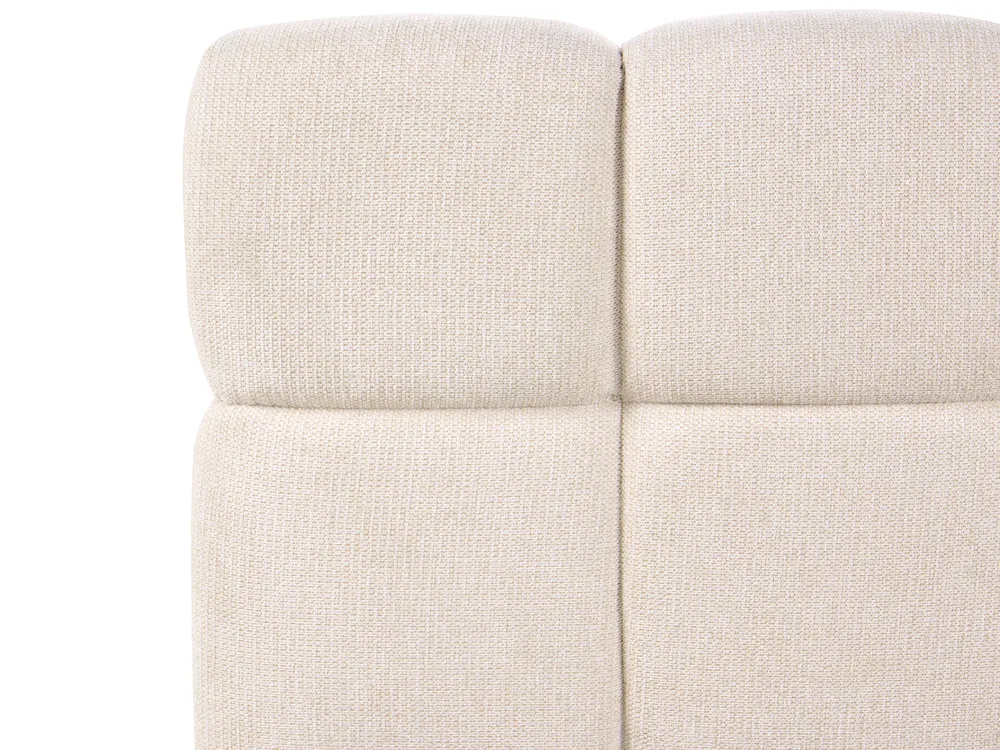 Sommier com arrumação NOYON Tecido Creme claro 160 x 200 cm_1056108