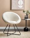 Boucle Accent Chair Off-White FLOBY II_886118