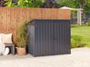 Steel Garden Storage Shed Grey MOENA_836033