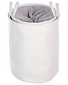 Lot de 2 paniers en tissu polyester blanc ARCHA_849678