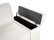 Corner Sofa Bed 3 Seater HRISEY with Storage Boucle White Right Hand_956071