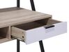 Bureau bois clair et blanc avec tiroir 100 x 50 cm  CALVIN_710714