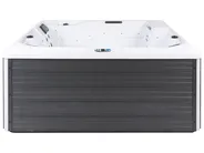Outdoor Hot Tub with LED OZOGOCHE Grey_1081872