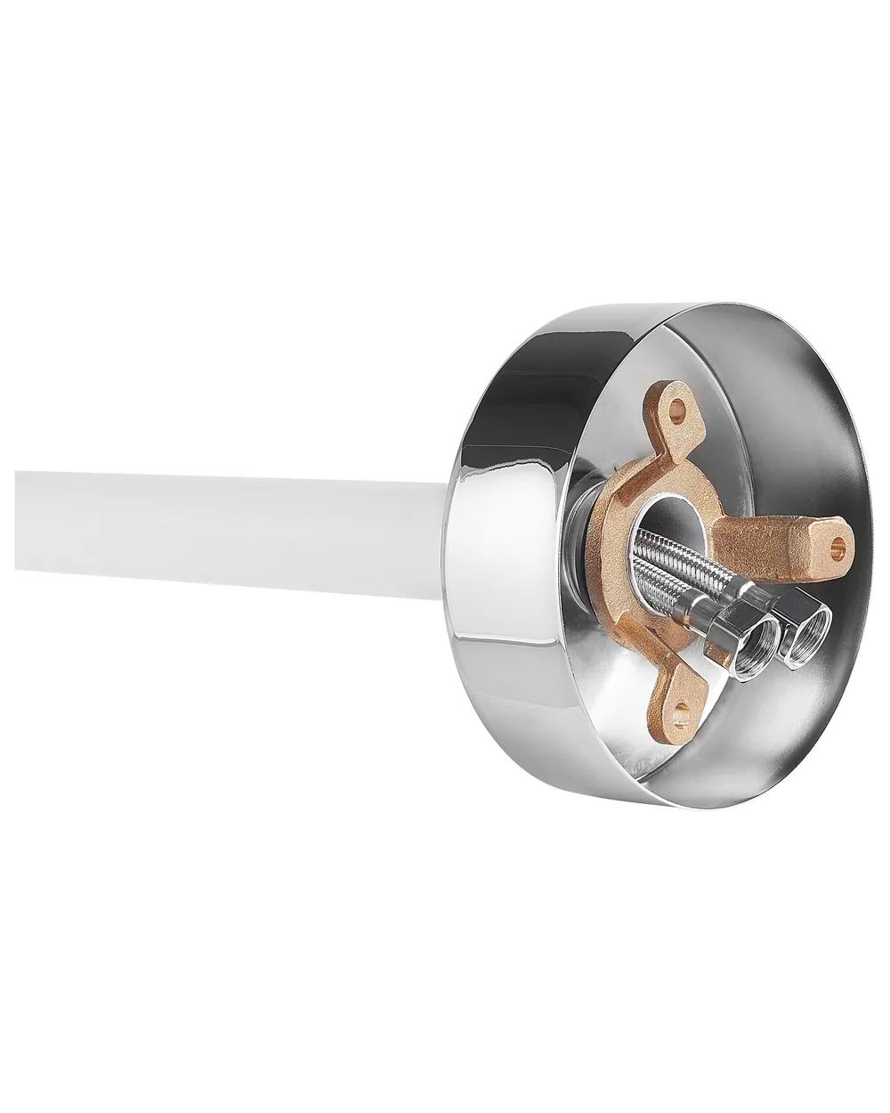 Rubinetteria per vasca da bagno freestanding TUGELA Bianco/Argento_800231