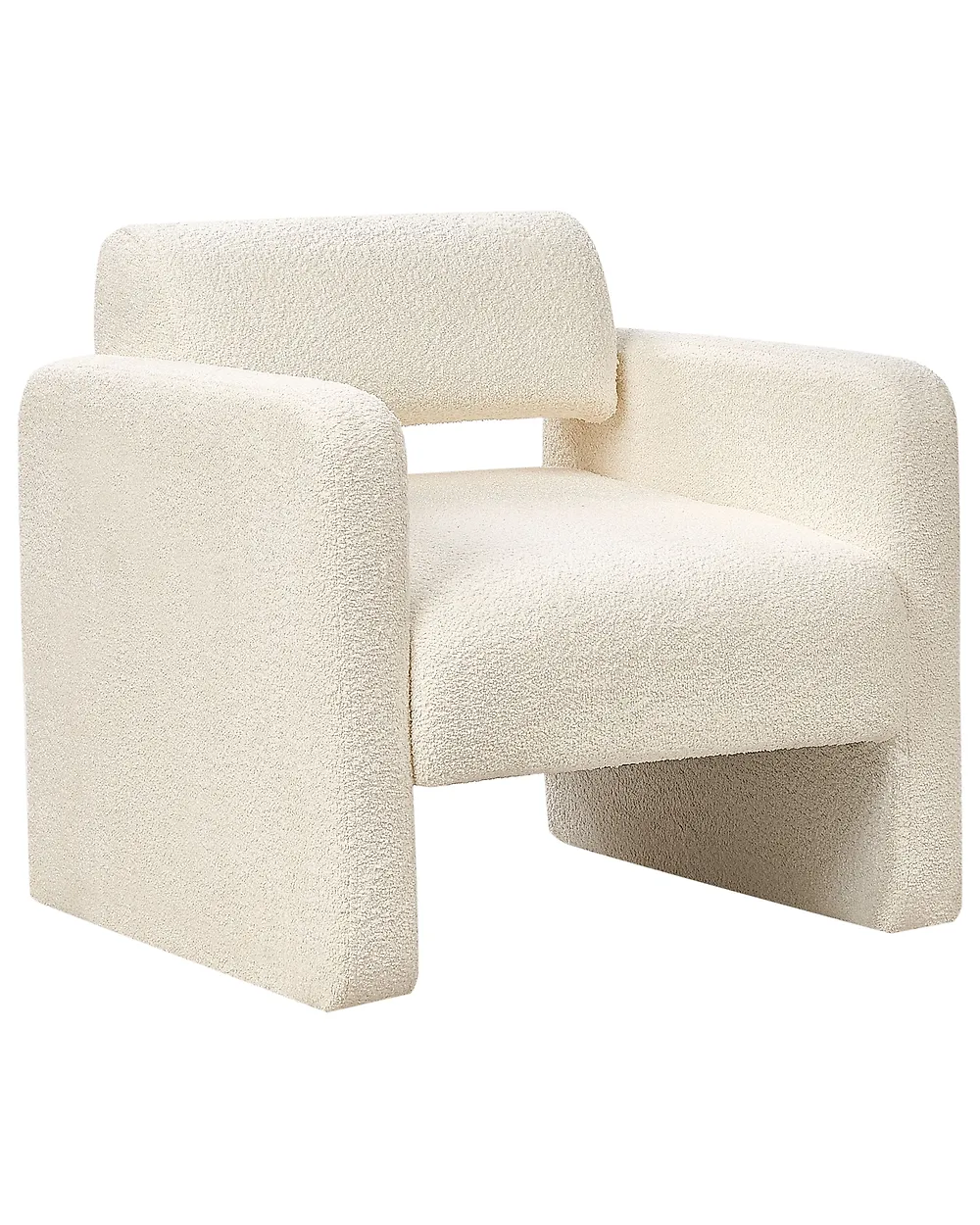 Armchair HALLSBERG Boucle Off-White_1185250
