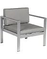 Garden Armchair SALERNO Metal Dark Grey