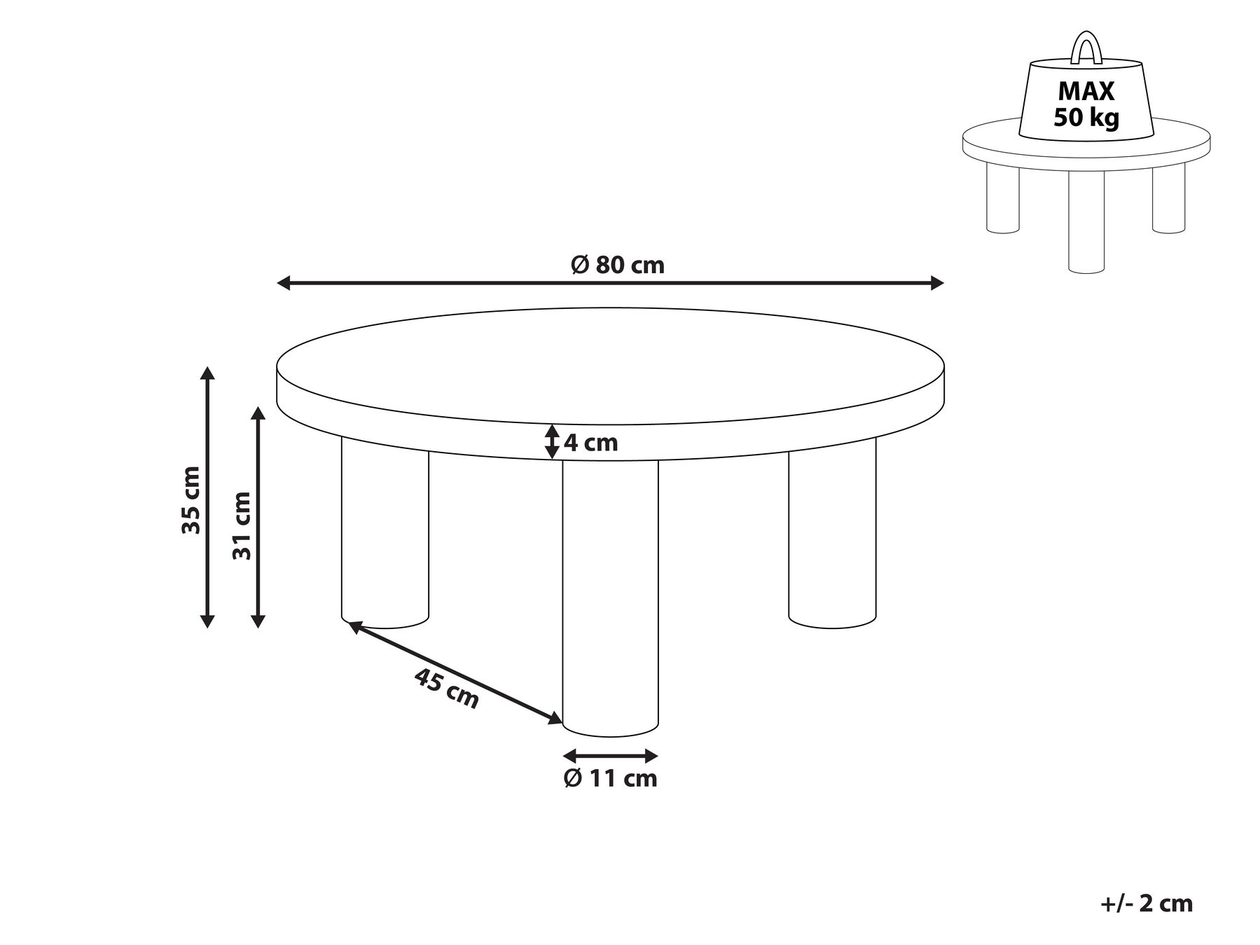 Coffee Table MAUMEE Black_1038510